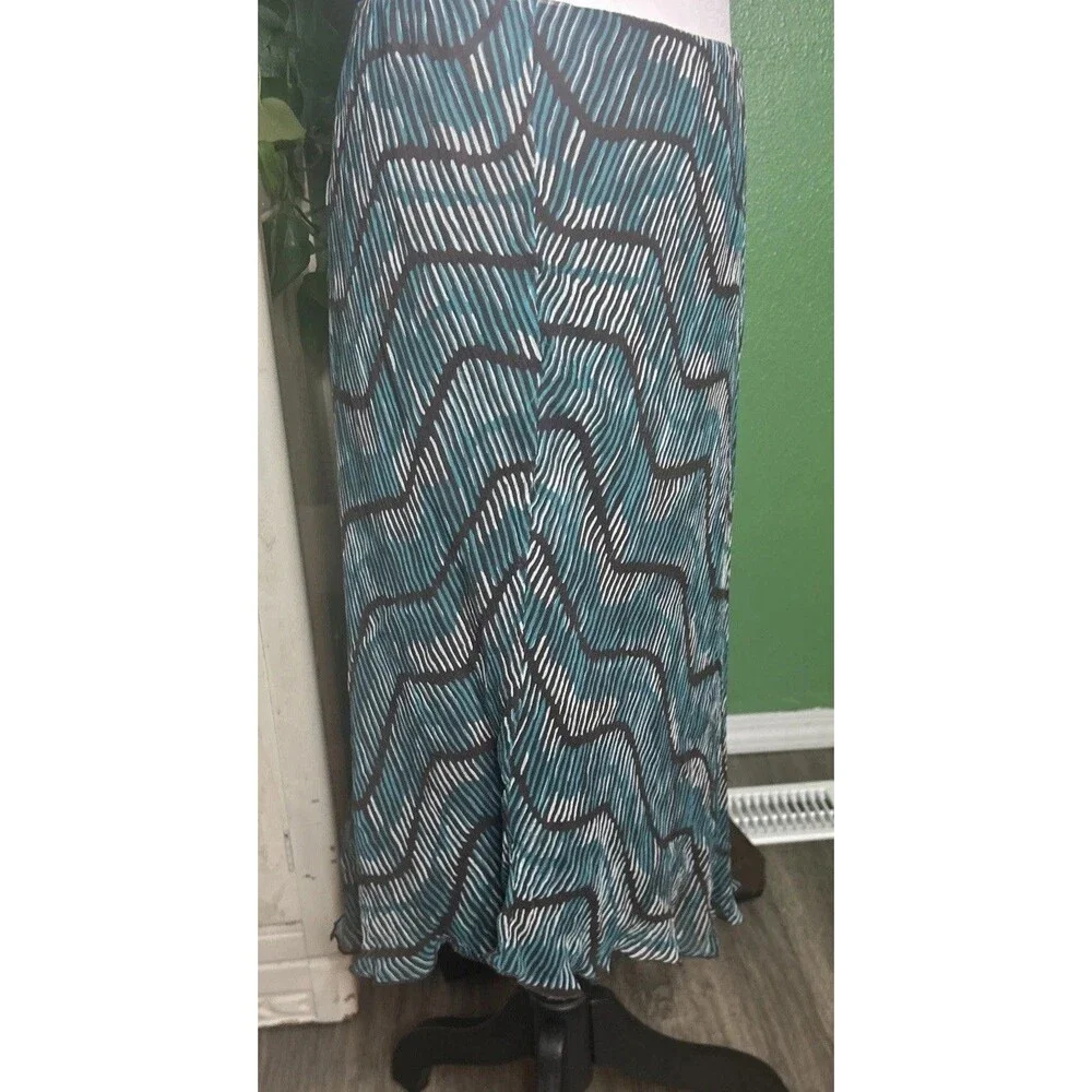 Vtg Y2K Asymmetric Bias Silk Slip Skirt-Medium 90s Grunge Fairy Boho Whimsical